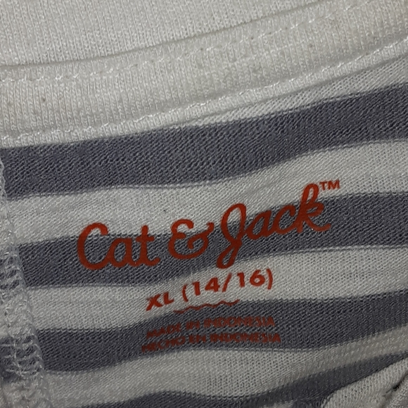 Grey stopped shirt with golden hearts - Picture 3 of 3